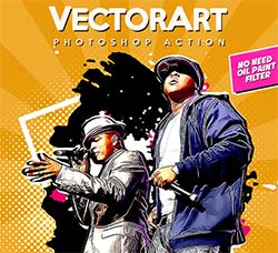 极品PS动作－矢量艺术(含高清视频教程)：VectorArt - Photoshop Action
